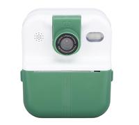 Generic Cámara Digital de 1080p, Cámara de Amortiguadores para Niños Imprima Instantáneos de 2.4 -IPS (Green)