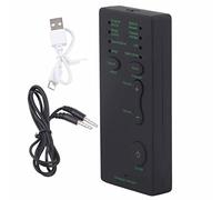 Generic Cambiador de Voz, Tarjeta de Sonido Portátil para Teléfono Móvil, Portátil, Mini Dispositivo Cambiador de Voz para Juegos en Línea, Entretenimiento, Material ABS