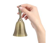 Generic Campana de Señal de Material de Aleación de Zinc Galvanizada de Barra de Estilo Retro para Clase de Comedor, para Campana de Despertar Dorada (Bronce)