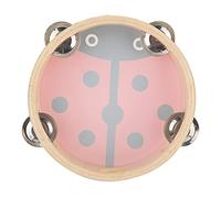Generic Campana de Tambor de Pandereta de Mano de Madera para Percusión Musical, Fácil de Tocar para Acompañamiento de Canto/baile, Patrones Coloridos, Ideal para Niños/adultos, 15 Cm (Escarabajo)