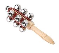 Generic Campana de Trineo de Mano, Instrumento Musical Duradero para Fiesta Infantil, de Madera, 13 Campanas de Metal, Juguete para Niños