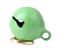 Generic Campana para Collar de Mascotas, Colgante Redondo de Hierro Duradero para Gatos y Perros, con Llavero para un Sonido Nítido, para Actividades Al Aire Libre, Cromado (Green)