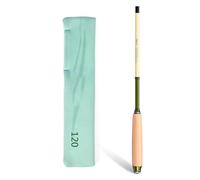 Generic Caña de Pescar Extensible, Cómodo, Caña Telescópica para Entusiastas de la Pesca, Senderismo, Playa, Adecuado para Carpa, Bagre, Salmón, Madera Maciza, Material de Carbono, Portátil (1,2 m)