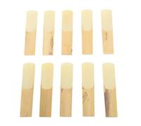 Generic Cañas de Saxofón de Tenor Profesional Establecidas para un Rendimiento óptimo, 10 Piezas de Cañas de Saxo sin Deformación con Caja de Plástico, Adecuado para Todos los Niveles de Jugadores