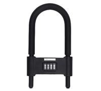 Generic Candado Combinado de 4 Dígitos, Bicicleta Anti -robo de Servicio Pesado U Lock con Grillete Ajustable y Manga de Silicona, para el Scooter de Motocicleta para Bicicleta de la