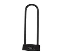 Generic Candado en U con Combinación de 4 Dígitos, Candado Antirrobo de Alta Seguridad para Bicicleta, Motocicleta, Scooter Eléctrico, Reiniciable con Grillete Largo, Color Negro