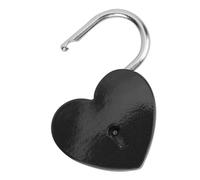 Generic Candado Exquisito de Metal Colorido con Cerradura de Corazón con Llave de 45x59 Mm para Joyero y Diario, Amarillo (BLACK)