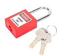 Generic Candado LOTO de Seguridad con Aislamiento de Bloqueo de Bloqueo de 38 Mm para Fabricación de Maquinaria, Material de Nailon P acero, Viga de de 1,5 Pulgadas para Petróleo y Uso Químico (rojo)