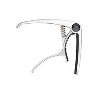 Generic Capo de Guitarra, Guitarra Acústica Capo Ukulele Zinc Alloy Guitar Clamp Key Tuner Folk Guitar Instrument Accesorios para, bajo, Ukulele para 4-6. (SILVER)