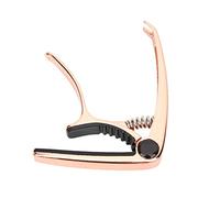 Generic Capo de Guitarra, Ukulele Capo Aloy Guitar Guitar Clamp Key Tuner Folk Musical Accesorios de Instrumentos Acoustic para Guitarra, bajo, Ukelele de 4-6. (Oro rosa)