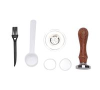 Generic Cápsula de café Recargable con Cepillo de Cuchara de Manipulación de café para una Preparación Cómoda, Uso en el Hogar y la Oficina