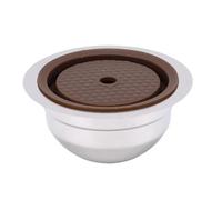 Generic Cápsula de café Recargable de Acero Inoxidable, Práctica Tapa de Silicona de Grado Alimenticio para Máquina de café Next, Restaurante y Oficina (150ML)