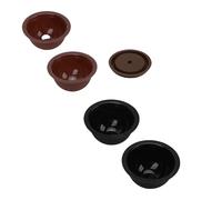 Generic Cápsulas de café Recargables Resistentes Al Desgarro con Materiales de Calidad Alimentaria Cápsulas de café Ecológicas para el Hogar Cafetería 4 100 Tapas de Papel de Aluminio (2 X Marrón