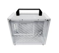 Generic Carcasa para PC X70 ITX con Panel Lateral Acrílico, Diseño Compacto y Duradero, Compatible con Placa Base MATX ITX para Juegos, Oficina en Casa, 294x250x157mm