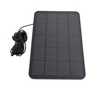 Generic Cargador de Panel Solar para Cámara de Seguridad de 10 W, Resistente Al Agua de Alta Eficiencia para Acampar Al Aire, Senderismo, Material ETFE