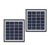 Generic Cargador Solar USB Monocristalino Compacto para Reproductores MP3 MP4 de Teléfono, Ideal para Senderismo y Acampada, 2 Unidades, Color Negro