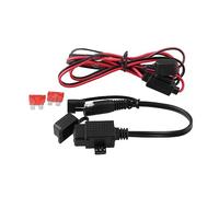 Generic Cargador USB Doble para Motocicleta SAE con Adaptador de Fusible Inline Fuente de Alimentación para Teléfonos Móviles y GPS