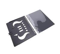 Generic Carpeta Plegable para Música de Banda de Marcha, 5 Ventanas Transparentes, Soporte Portátil para Partituras, Trompeta, Material ABS para Desfiles, Ejercicios