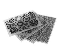 Generic Carpetas en Relieve para álbumes de Recortes, Juego de Plantillas Creativas en Relieve con Conversión de Papel Ordinario en Obras Maestras, 4 Piezas Ideales para Tarjetas, álbumes de