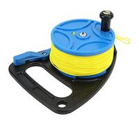 Generic Carrete de Buceo de Alambre Amarillo Carrete de Dedo con Controlador de Línea, Línea de Nylon de 83 M, Ideal para Buceos Grandes y en el Exilio (#1)