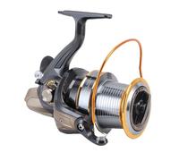 Generic Carrete de Pesca Giratorio, Carrete Giratorio de Cuerpo de Aleación de Aluminio Ligero Compuesto con Rodamiento Grande Unidireccional y Engranaje de Cobre de Acero Inoxidable