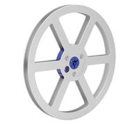 Generic Carrete de Rebobinado Vacío, Carrete de Rebobinado de Cinta de 6 Agujeros de 7 Pulgadas para Cinta de 1/4 de Pulgada (SILVER)