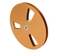 Generic Carrete Vacío Universal de Aleación de Aluminio de 3 Orificios de 1/4 y 7 Pulgadas para Uso en Máquinas de Cinta, Material Duradero para Grabar, Borrar y Volver a Grabar (GOLD)