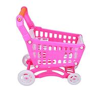 Generic Carrito de Compras para Niños, Juguetes de Comida para Niños, Juego de Juguetes Educativos Interactivos con Material Duradero para el Desarrollo del Aprendizaje Temprano (Color Rosado)