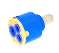 Generic Cartucho de Plástico PP Azul de 35/40 Mm, Mezclador de Agua, Grifo de Repuesto a Prueba de Fugas para Baño (40mm)