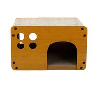 Generic Casa Rascadora Duradera para Gatos de 17 Pulgadas, Diseño Innovador para Gatos de Interior Que Proporciona Diversión y Relajación (Nido de Esquina Redonda)