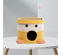 Generic Casa Rascadora para Gatos, Estilo Barril de Dibujos Animados, Duradera, Antidesgaste, Estable, Caja para Rascar Gatos para Mascotas de Interior