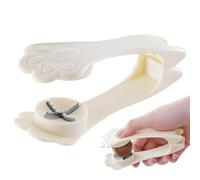 Generic Cascanueces, pelador de castañas, abridor de nueces, herramienta de pinza de castaña, forma de pata de gato, color 11.5 X 4.5cm, material PP y acero inoxidable, hoja de acero inoxidable