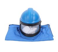 Generic Casco de Chorro de con Suministro de Aire para Seguridad Protector de capó de Chorro de, Lente Transparente para una Visión Amplia, Adecuado para Trabajos de Pulverización y de