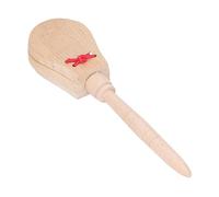 Generic Castañones de madera seguros con sonido suave Juguetes portátiles para y bebés Desarrollar musical para mano educativa Castanets familias escuelas guarderías