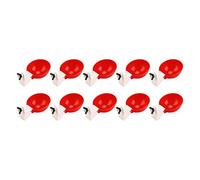 Generic Cazas de Agua de Pollo, Distribuidor de Agua de Pollo de Plástico para Gansos de (Cuenco Rojo Grande)