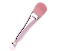 Generic Cepillo Aplicador de Mascarilla Doble Extremo Rosa, Pincel Facial Cerdas Suaves y Cuchara para Crema, Herramienta de Spa Facial para Aplicar Mascarillas de Arcilla y Barro,