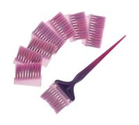 Generic Cepillo Aplicador de Tinte Cabello Profesional, Cerdas Suaves, Mango Ergonómico, para Mezclar Colores y Aplicar Tinte en Salón de Peluquería, Kit de Coloración, Rojo y Azul