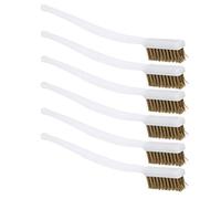 Generic Cepillo de Alambre de Cobre, Herramienta de Eliminación de óxido de 6 Piezas con Agujero Colgante de la Impresora 3D Boquilla de Limpieza, Cepillos de Latón para Limpieza de Metal para