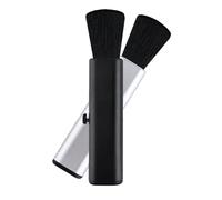 Generic Cepillo de Limpieza Plegable para Guitarra y Piano Set 2 Piezas Lana Negra y Plateada Limpiador Portátil para Cuerdas Accesorios para Instrumentos Musicales Uso Doméstico y