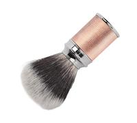 Generic Cepillo de Nailon para Espuma para Barba, Curvo para una Mejor Experiencia de Cuidado, Exfoliación Suave y Espuma para Todo Tipo de Barba, 1 Cepillo (Oro rosa)