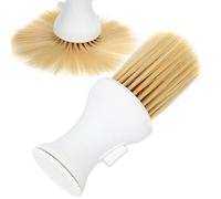 Generic Cepillo de Nailon para Limpieza de Polvo, Antideslizante de Presión Rápida para un Color Negro Agradable para la Piel, 5,7x1,8 Pulgadas (WHITE)