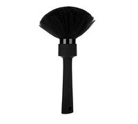 Generic Cepillo de Pelo Suave Plumero de Cuello Cepillo de Limpieza de Peluquería Antideslizante para Salón Profesional Fibra Plástico Negro 8,7 Pulgadas