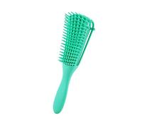 Generic Cepillo Desenredante de 8 Filas Peine Portátil Ergonómico para Masaje de Cabello Rizado y Cuero Cabelludo Plástico de 9,6 X 2,2 X 1,6 Pulgadas (GREEN)
