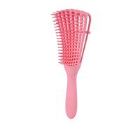 Generic Cepillo Desenredante de 8 Filas Peine Portátil Ergonómico para Masaje de Cabello Rizado y Cuero Cabelludo Plástico de 9,6 X 2,2 X 1,6 Pulgadas (PINK)