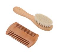 Generic Cepillo para el Cabello para Bebés, Evite las Sarnas de Lacée de la Práctica Cabra de Cabra en Ambos Lados de la Pintura de Cabello Nuevo para Bebés para