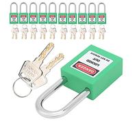 Generic Cerradura de Bloqueo y Etiquetado de Petróleo, Cerradura Industrial de Nailon Duradero, Candado Antideslizante para Bloquear y Desbloquear Comodidad en Instalaciones de Energía Nuclear (GREEN)