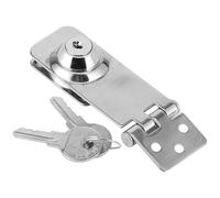 Generic Cerradura de Cerrojo con Llave Pestillo de Cerrojo de Bloqueo de Acero Inoxidable de 98 Mm para Puertas de Yates, Puertas, Gabinetes con Construcción de Acero 304, Superficie Pulida y