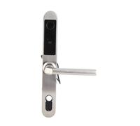 Generic Cerradura de Contraseña con Huella Dactilar, Pomo de Puerta Ajustable para Entrada Segura Al Apartamento, Aleación de Zinc Plateada