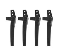 Generic Cerradura de Manija de Seguridad para Ventana Construcción Simple Cerradura de Aleación de Aluminio Fácil de Operar, Prevención Efectiva de Entrada, 4 Piezas, para Solapas de Ventana (BLACK)