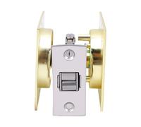 Generic Cerradura de Puerta de Bolsillo con Llaves Cerradura de Privacidad de Fácil Instalación para Uso Residencial de 1,37 a 2,3 Pulgadas de Oro